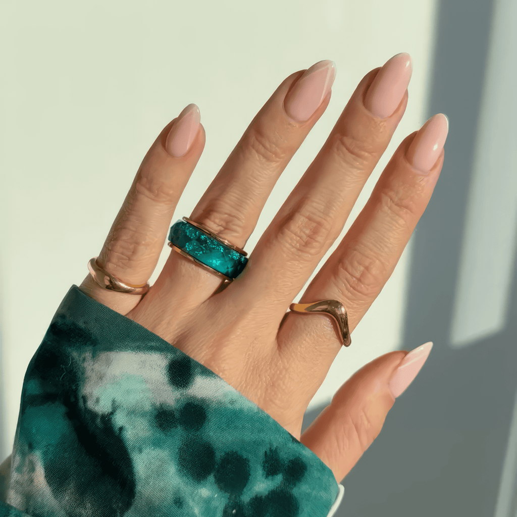 2-in-1 Resin Ring - Ocean Blue