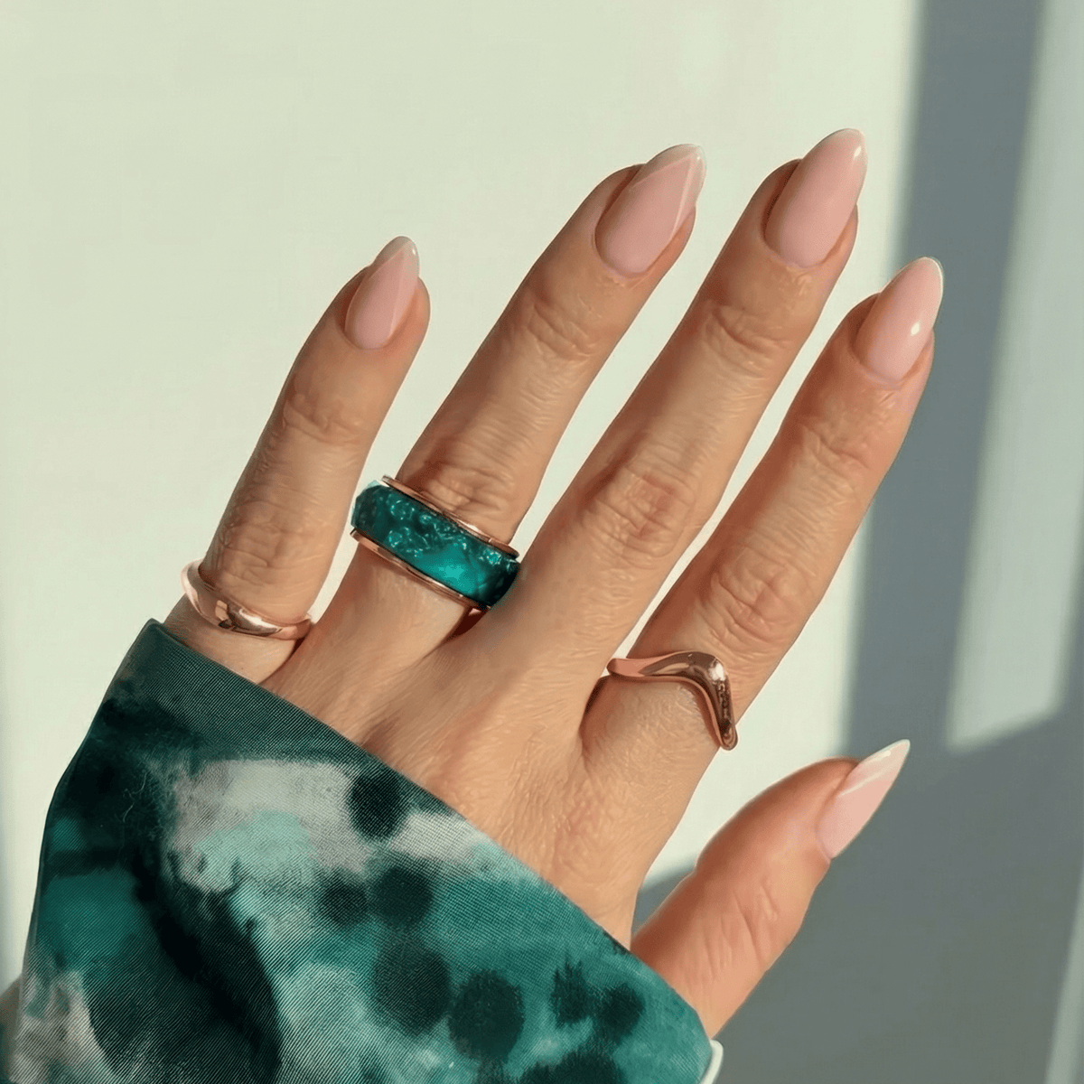 2-in-1 Resin Ring - Ocean Blue