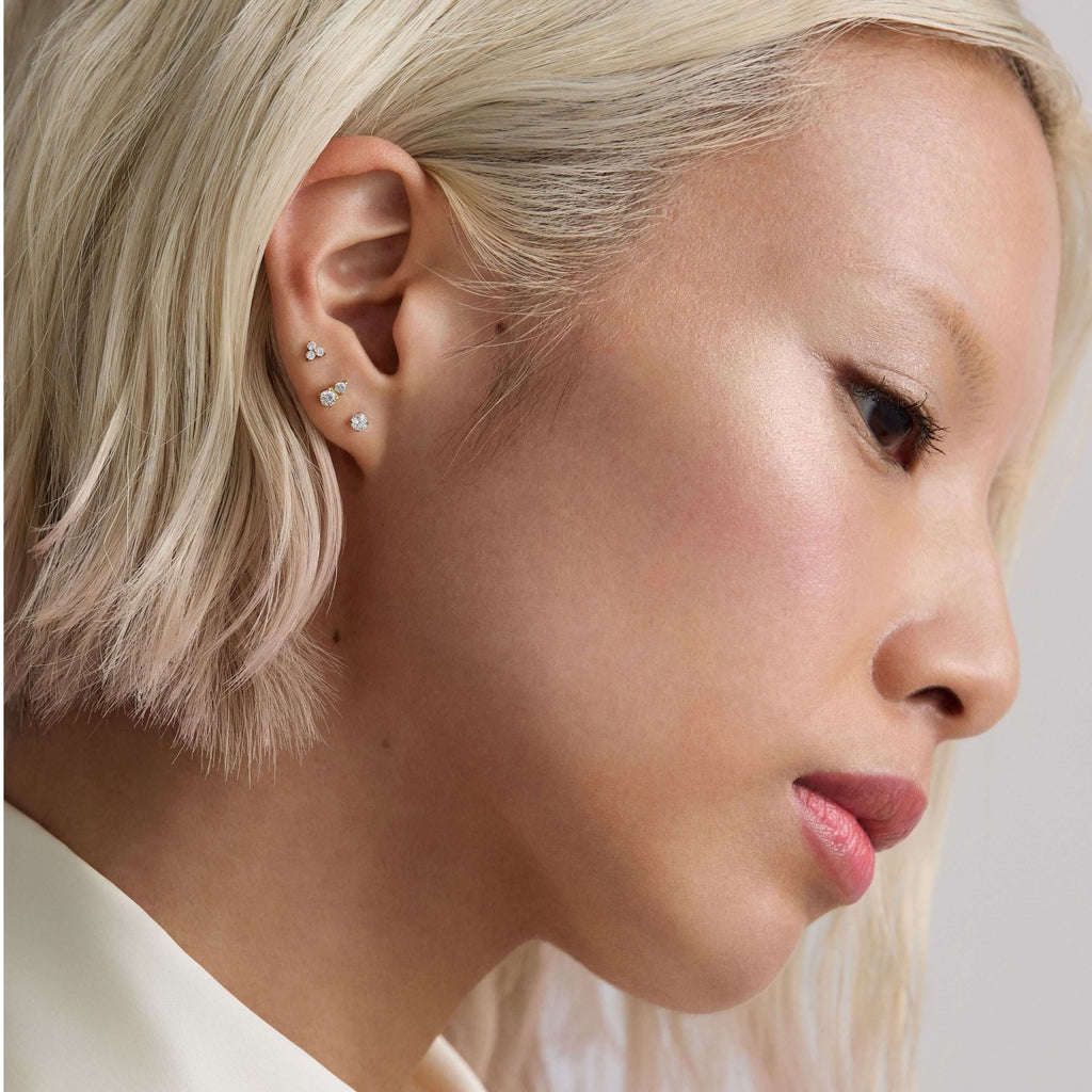 Crystal Trinity Nap Earrings