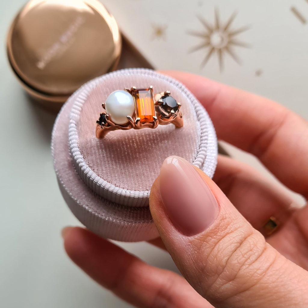 Citrine Pearl Ring - Treasure