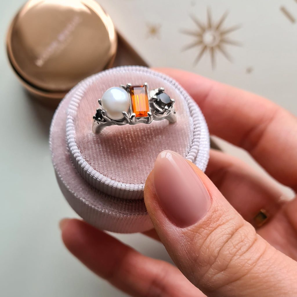Citrine Pearl Ring - Treasure