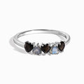 Black Obsidian Labradorite Ring - Crush
