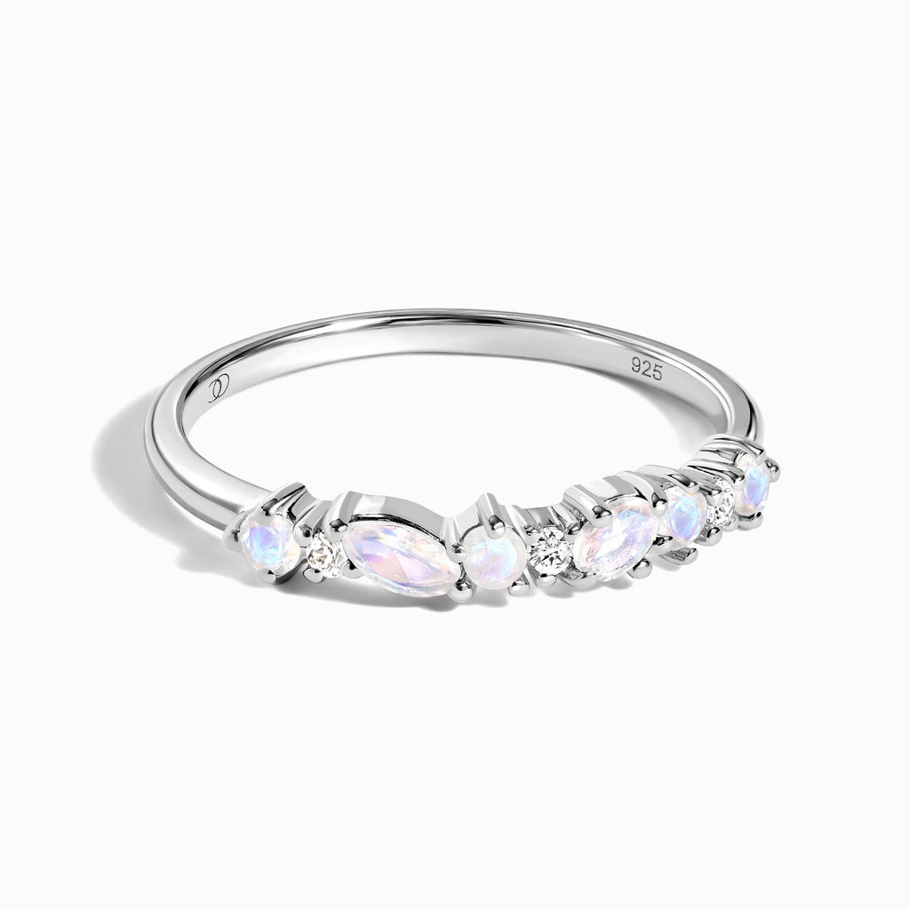 Fine Moonstone Lab Diamond Ring - Grace