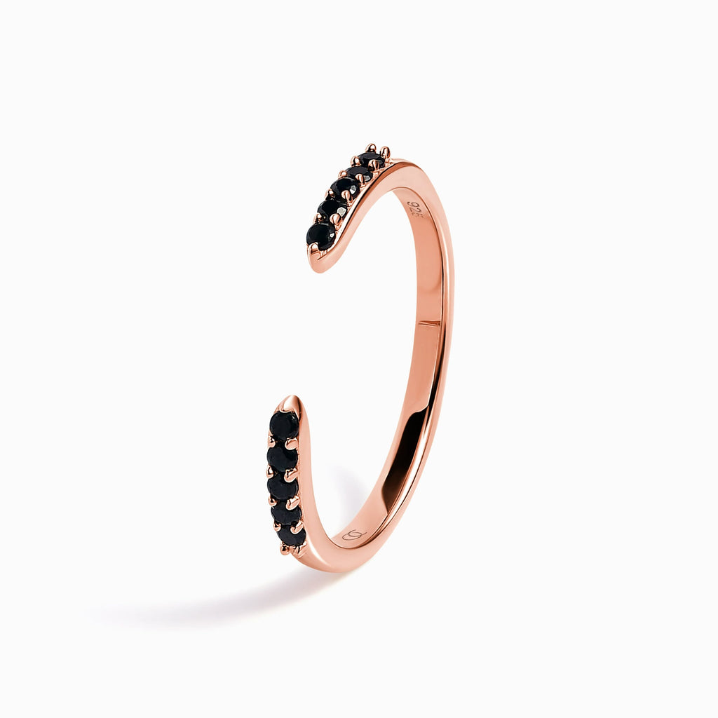 Black Spinel Ring - Twinkling Band