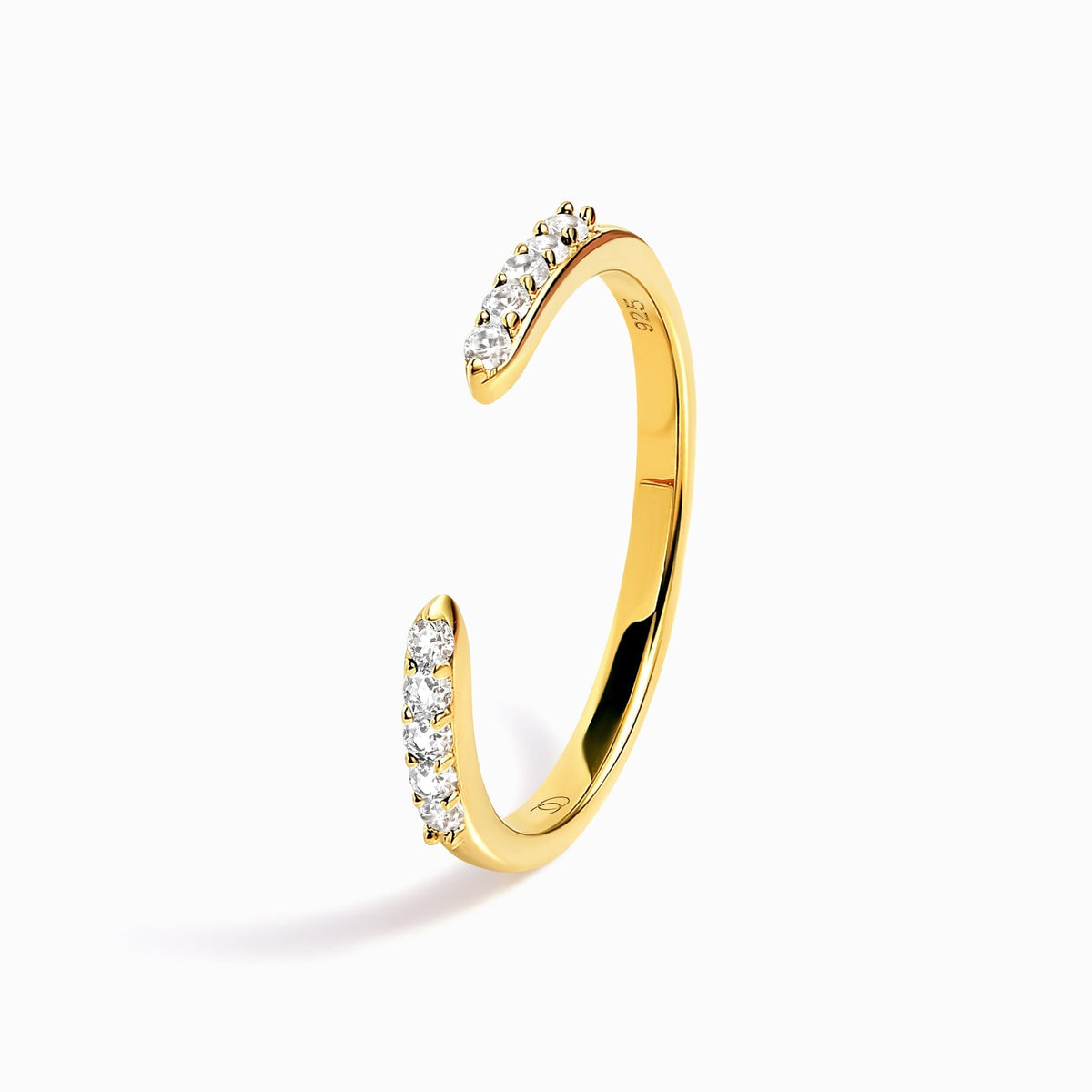 White Zircon Ring - Twinkling Band
