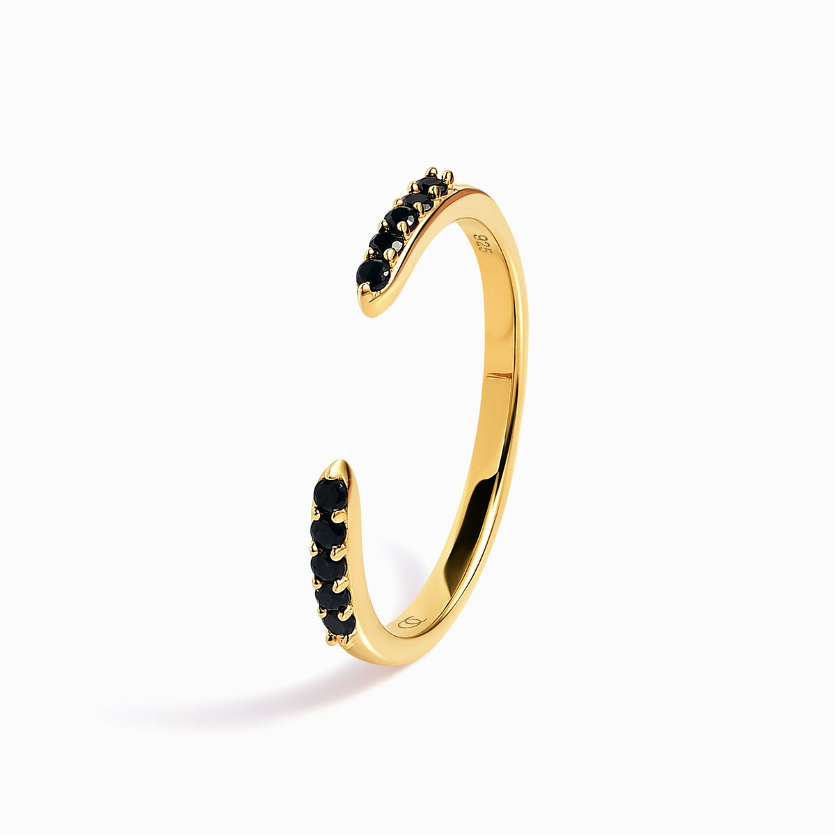 Black Spinel Ring - Twinkling Band