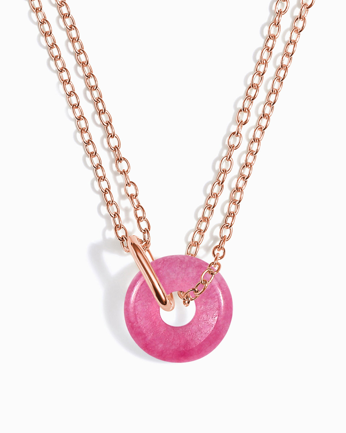 Pink Quartz Necklace - Ora