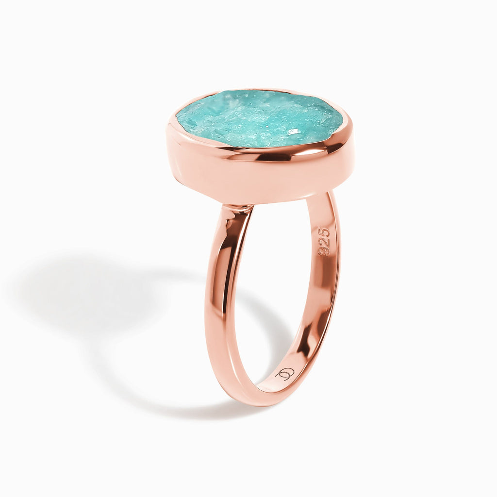 Enfolded Amazonite & Waves Rings