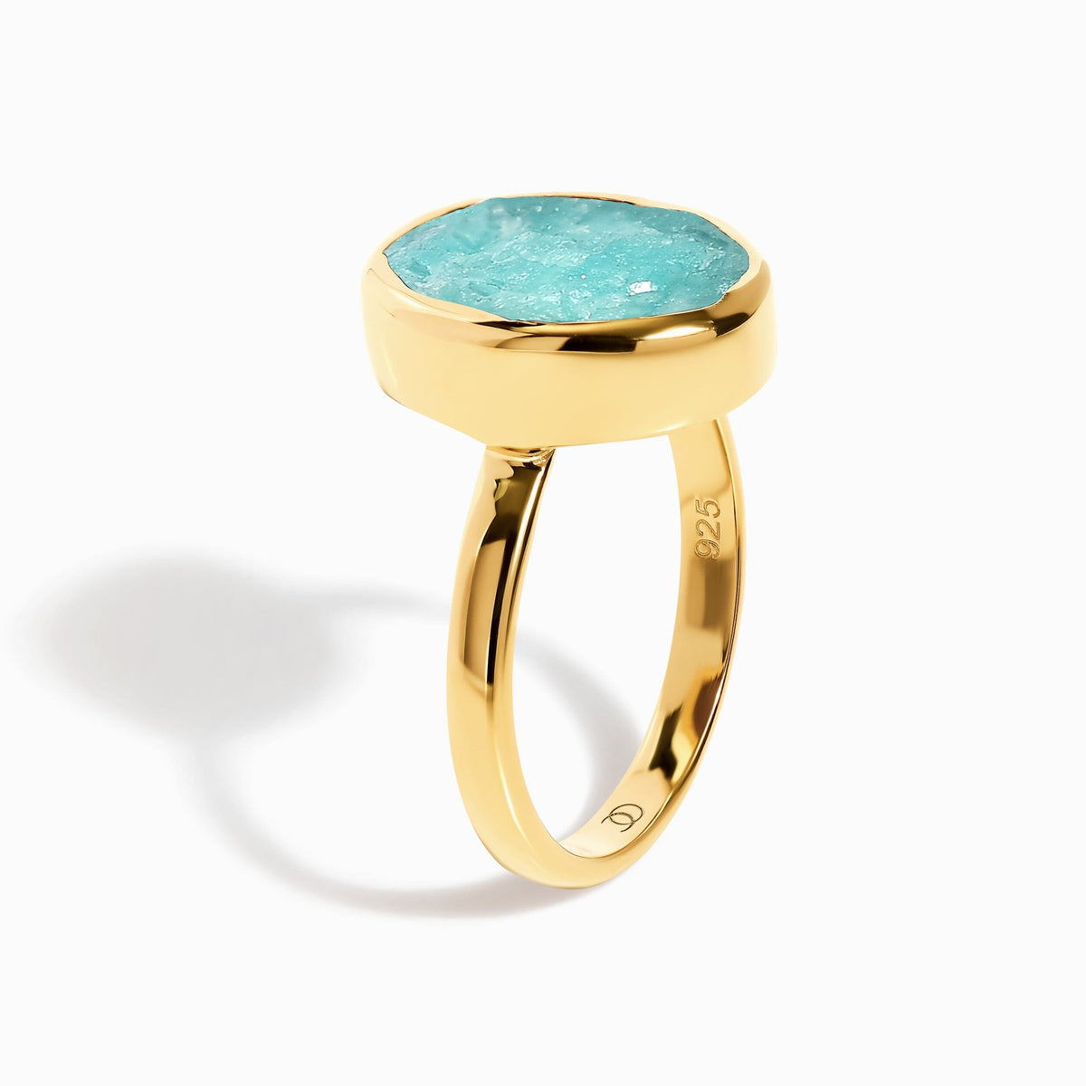 Enfolded Amazonite & Waves Rings