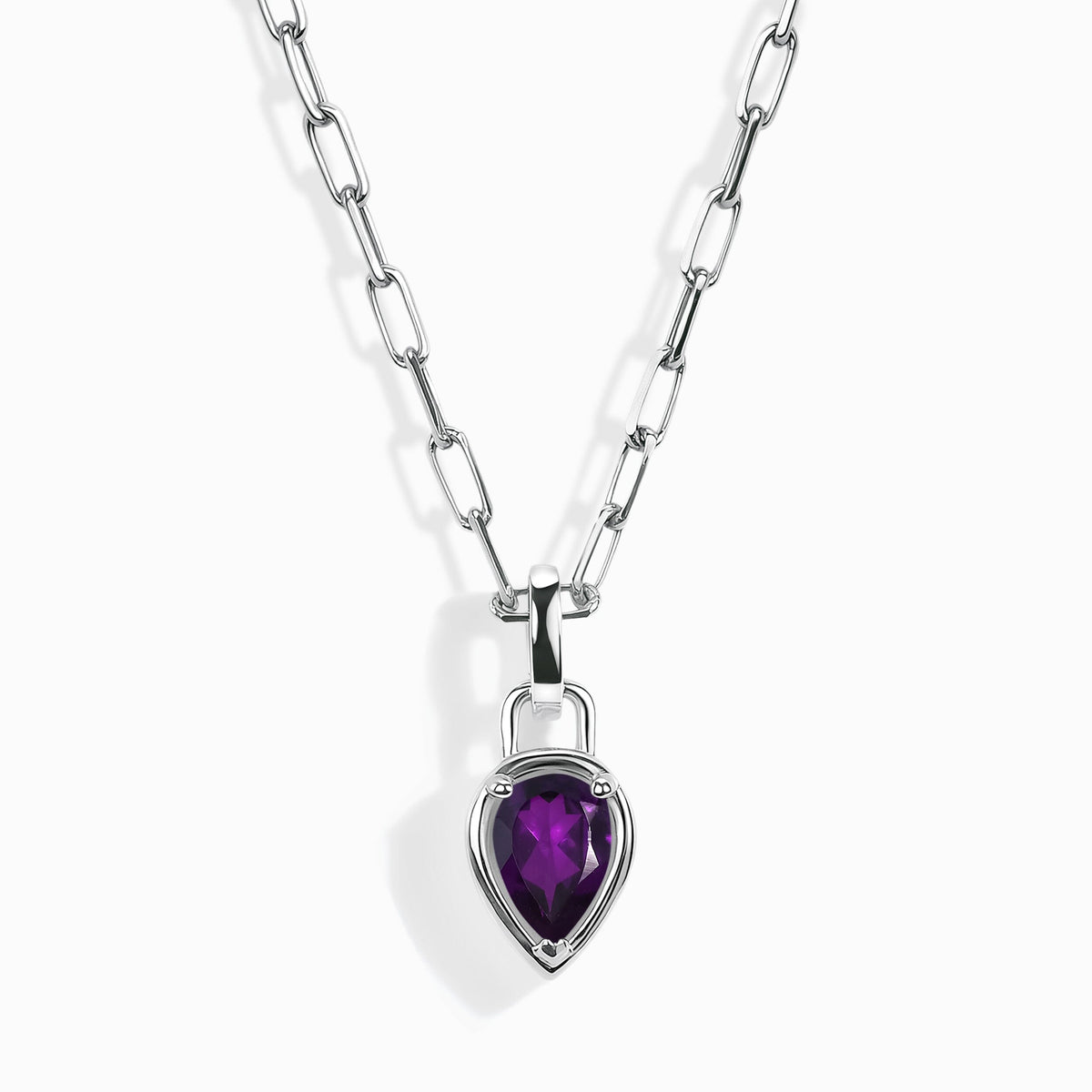 Amethyst Talis Widelink Necklace - February Birthstone