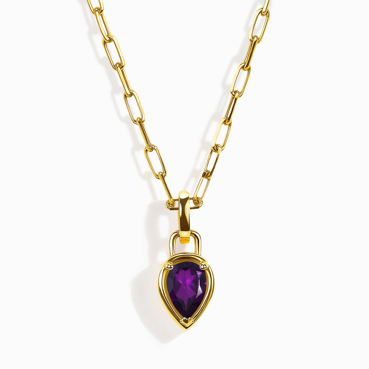 Amethyst Talis Widelink Necklace - February Birthstone