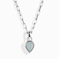 Aquamarine Talis Widelink Necklace - March Birthstone