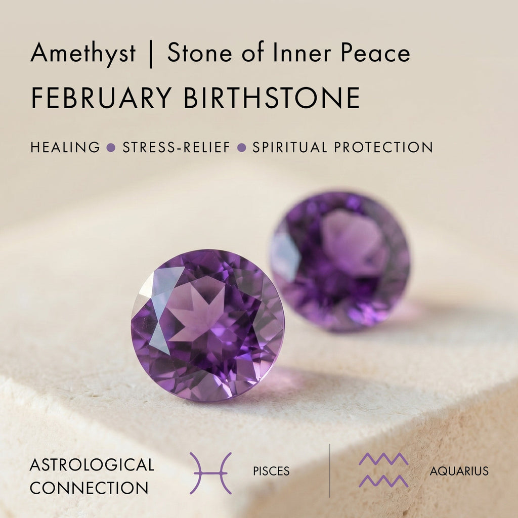 Amethyst Necklace Sway - February Birthstone