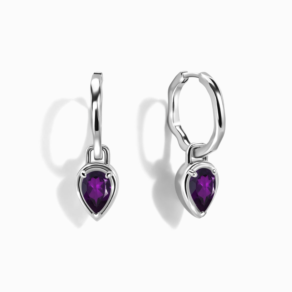 Amethyst Talis Hoops - February Birthstone