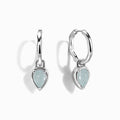 Aquamarine Talis Hoops - March Birthstone