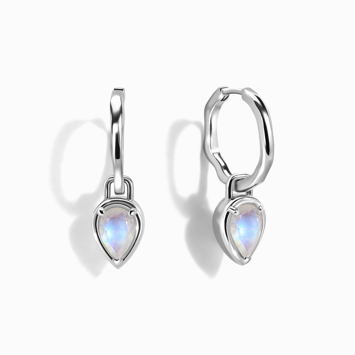 Moonstone Talis Hoops - June Birthstone