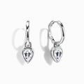 White Topaz Talis Hoops - April Birthstone