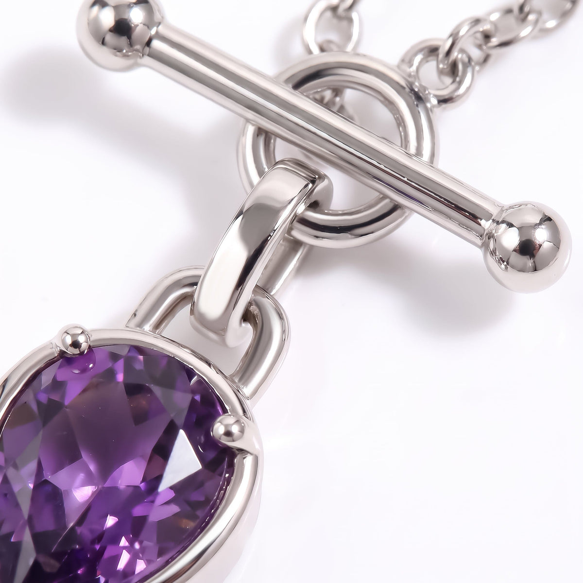 Amethyst Talis T-Lock Necklace - February Birthstone