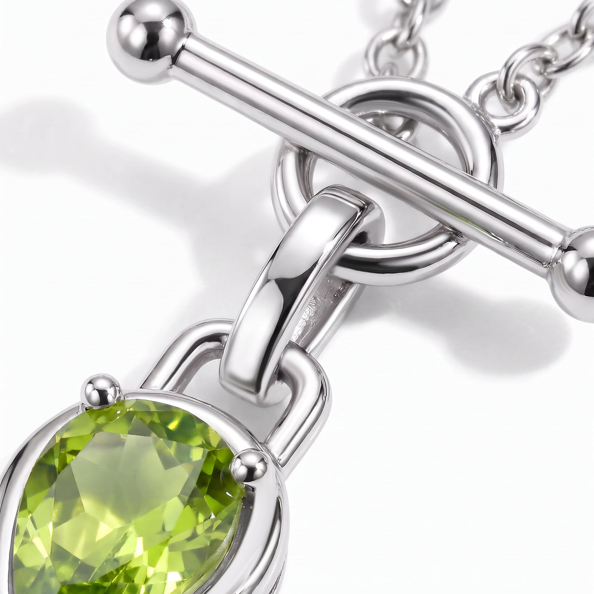 Peridot Talis T-Lock Necklace - August Birthstone