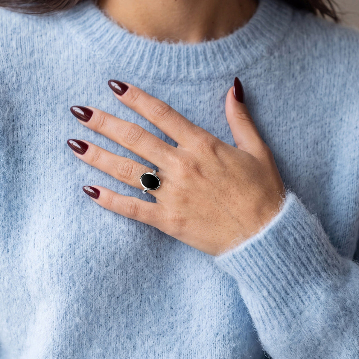 Black Onyx Ring - Enfolded