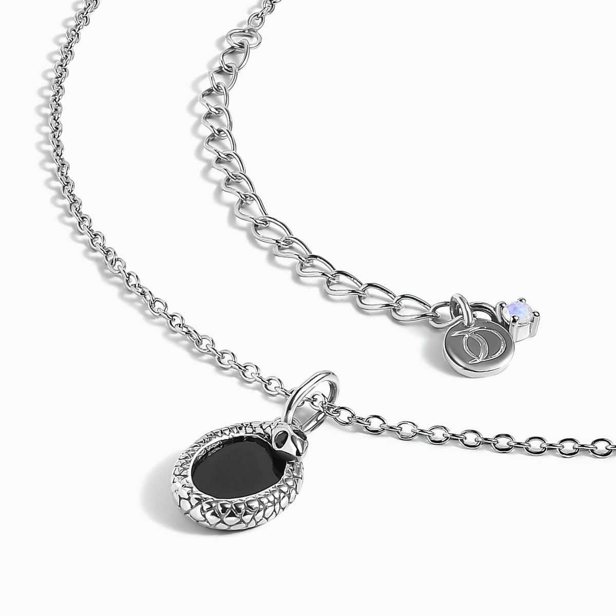 Black Onyx Necklace - Serpent