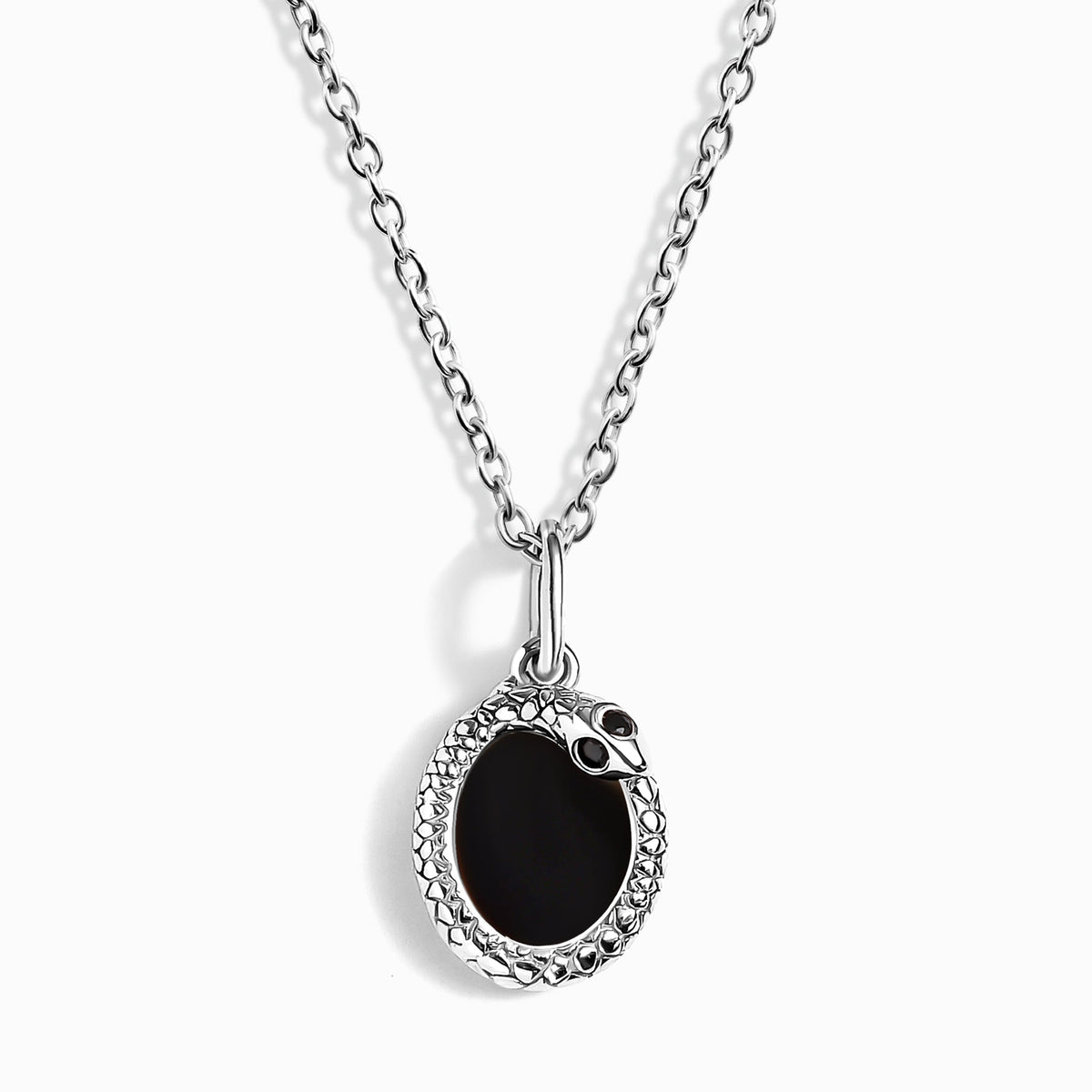 Black Onyx Necklace - Serpent
