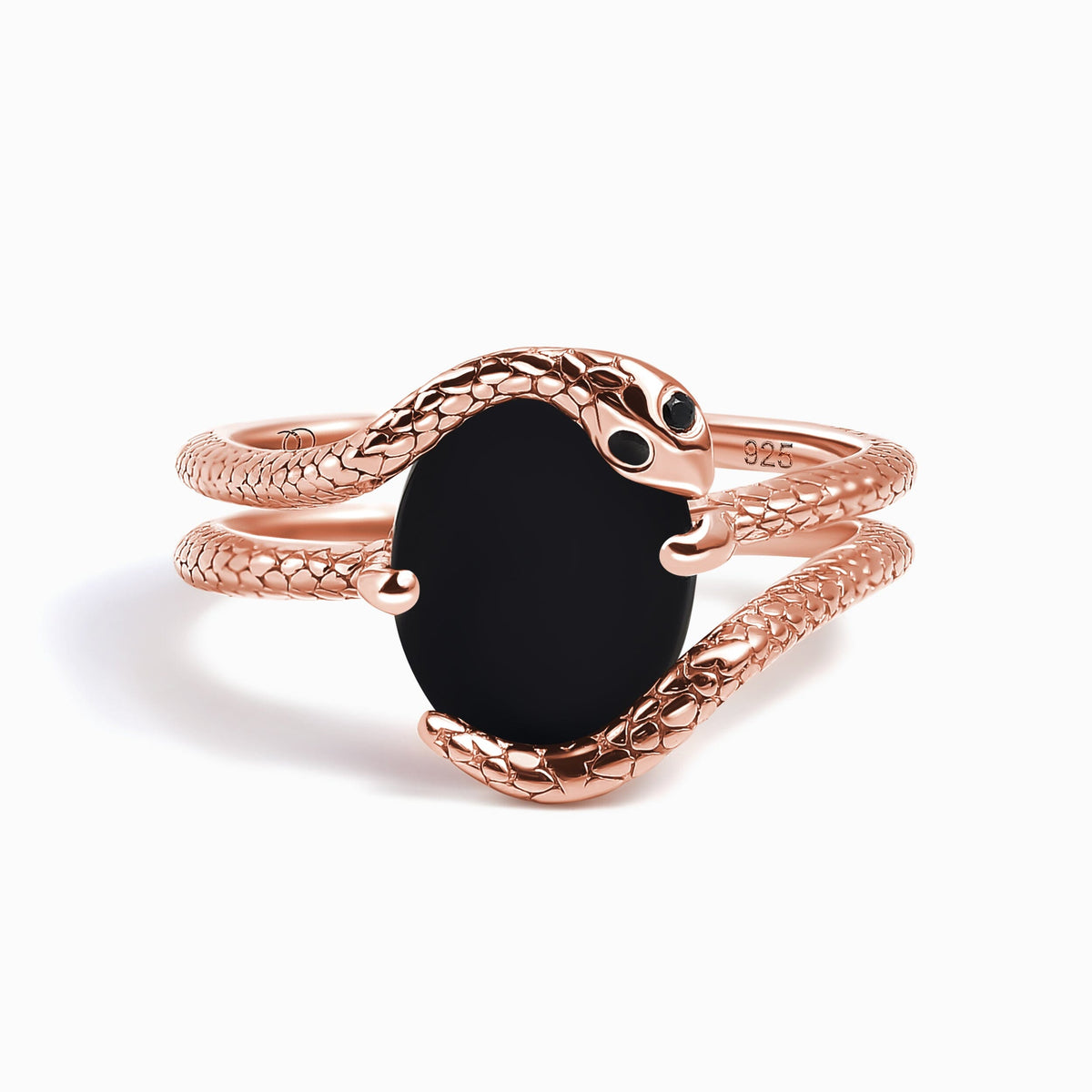 Black Onyx Ring - Serpent