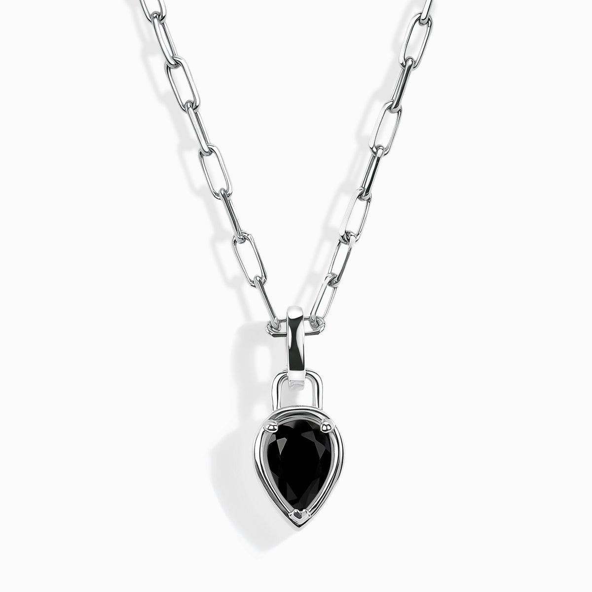 Black Onyx Talis Widelink Necklace - December Birthstone