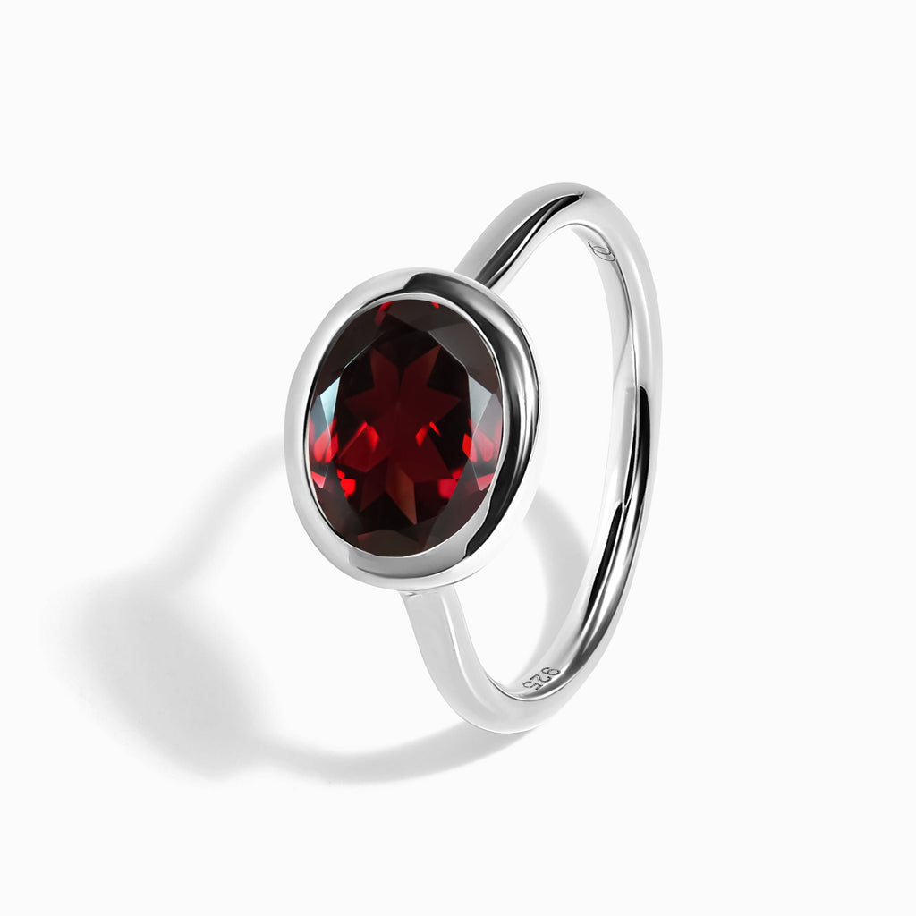 Garnet Ring - Skin-Touch
