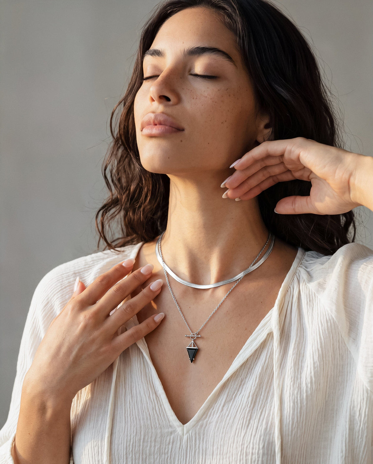 Black Obsidian Necklace - Heroine