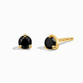 Black Obsidian Round Studs