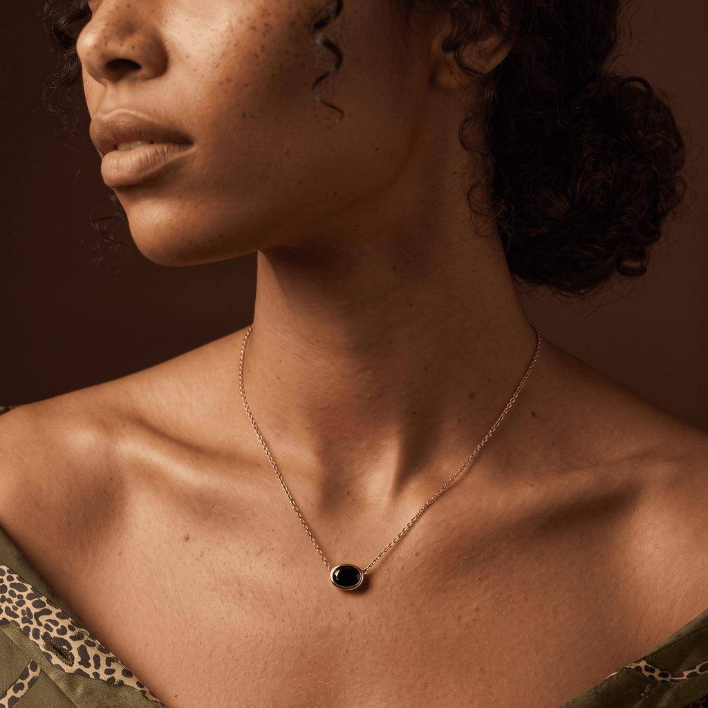Black Obsidian Necklace - Skin-Touch