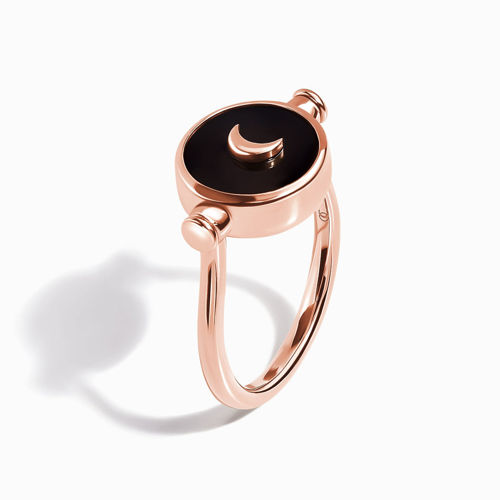 Black Onyx Pearl Ring - Night & Day