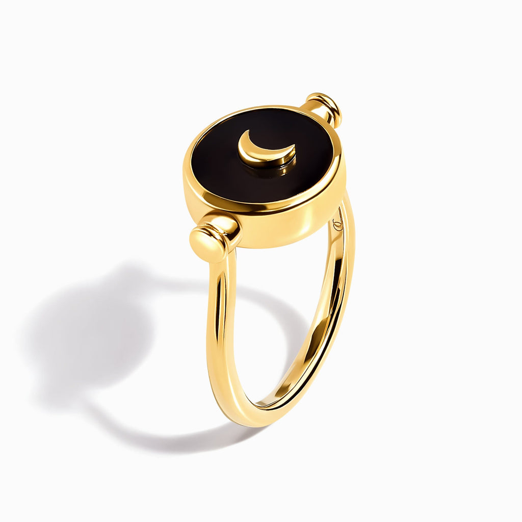 Black Onyx Pearl Ring - Night & Day