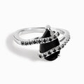 Black Obsidian Black Spinel Ring - Bypass