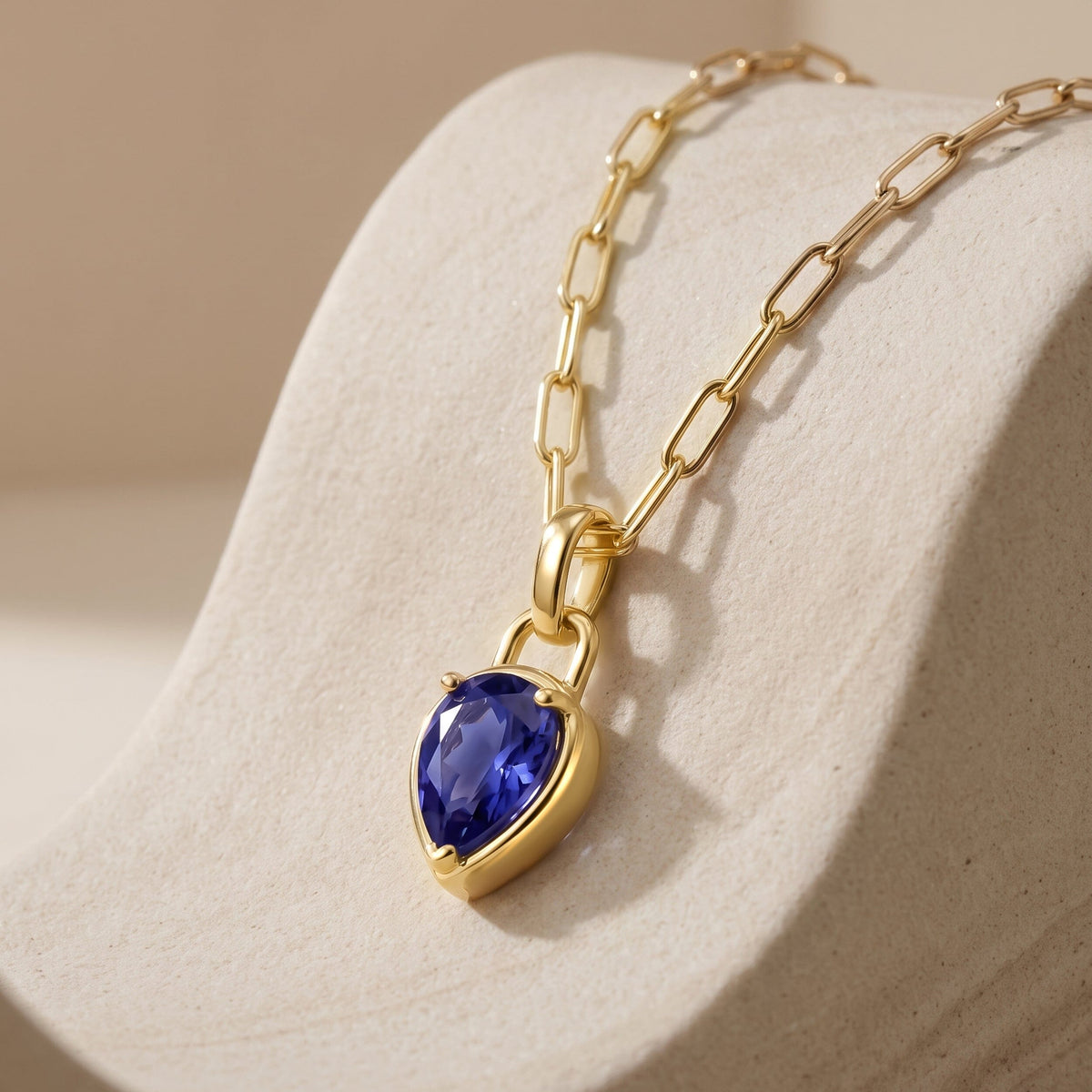 Blue Sapphire Talis Widelink Necklace - September Birthstone