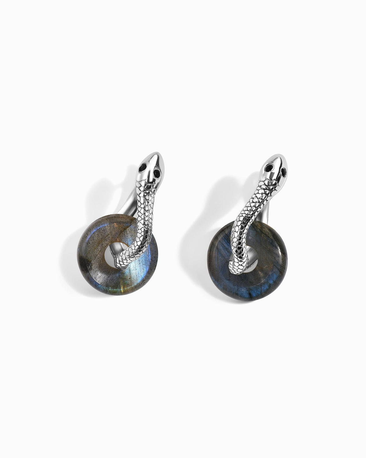 Labradorite Earrings - Serpent