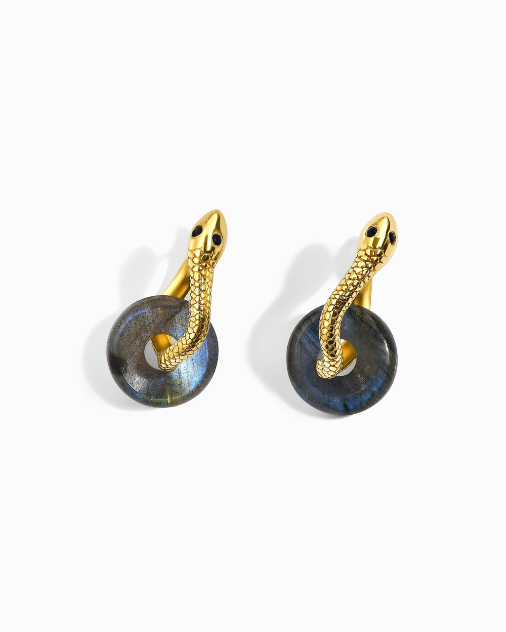 Labradorite Earrings - Serpent