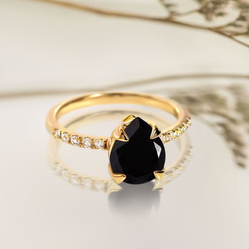 Black Obsidian Ring - Nymph
