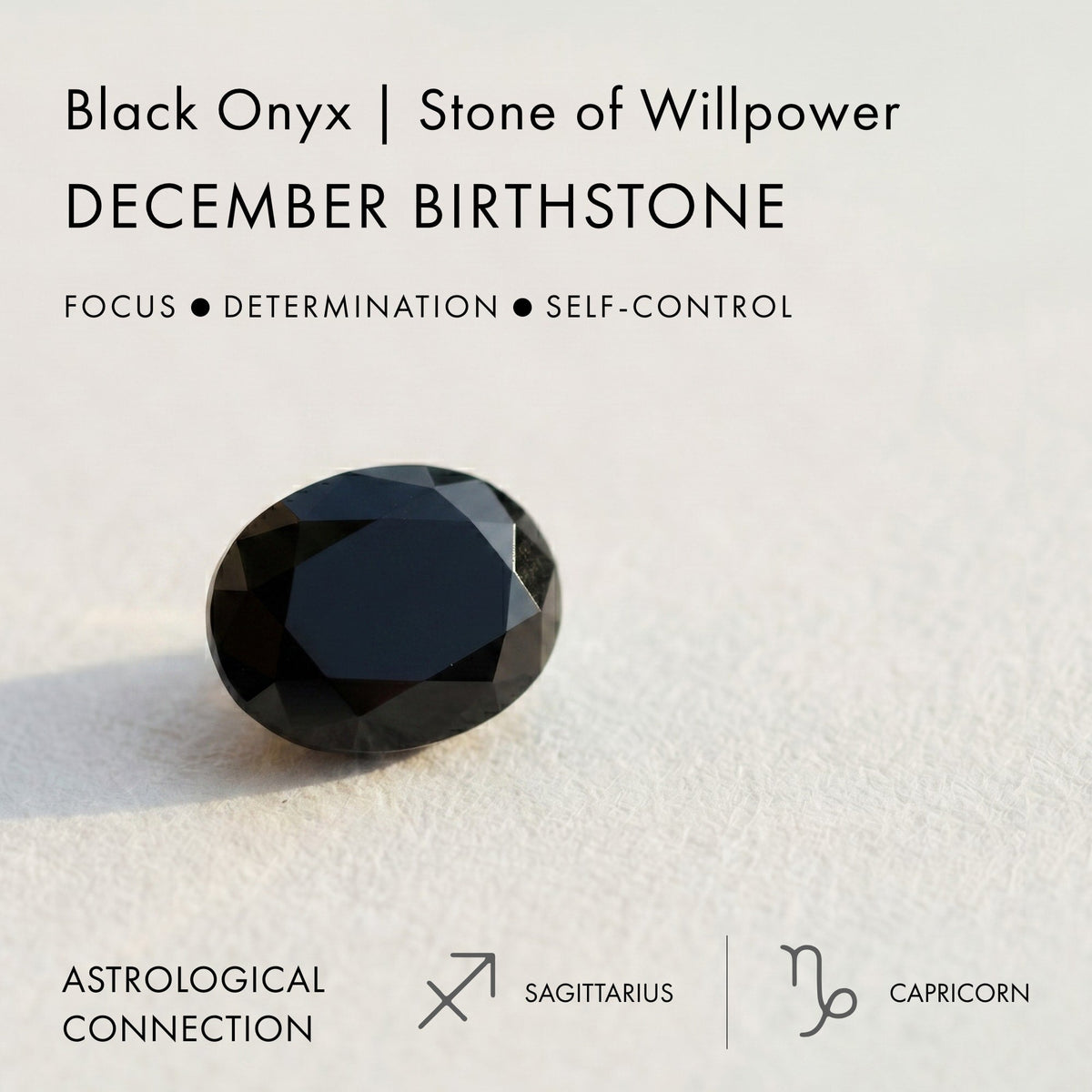 Black Onyx Talis Widelink Necklace - December Birthstone