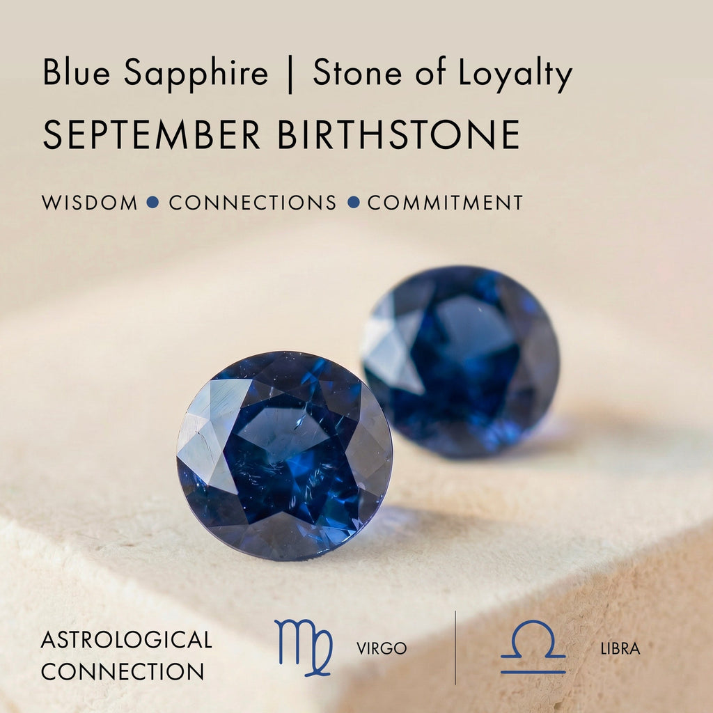Blue Sapphire Talis T-Lock Necklace - September Birthstone