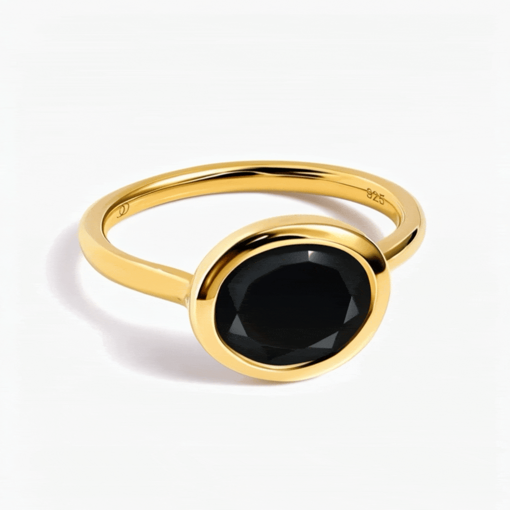 Black Obsidian Ring - Skin-Touch