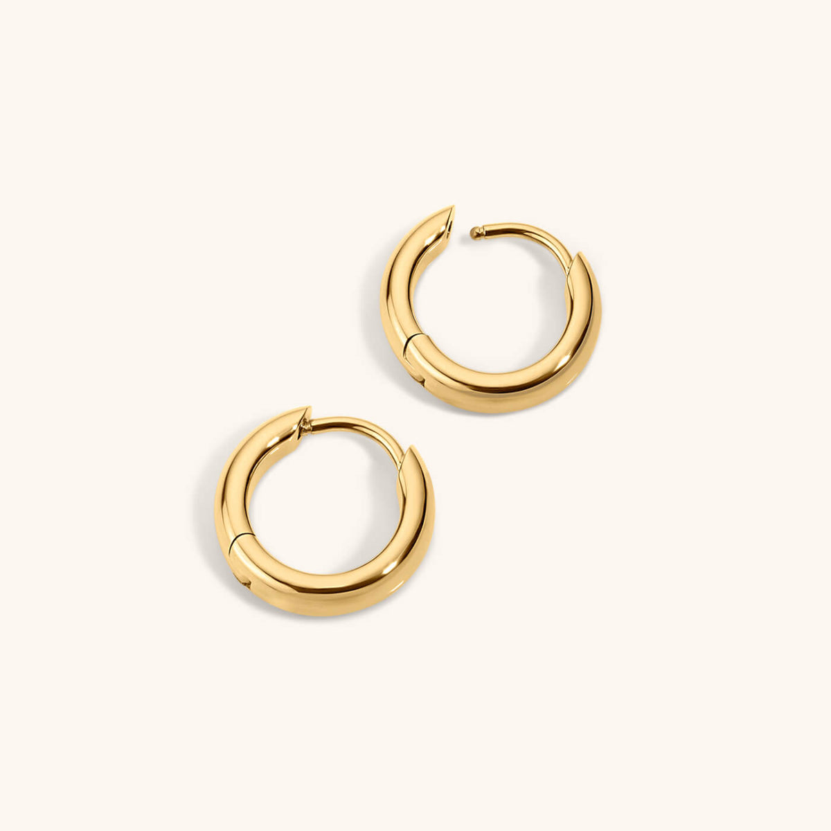 Bold Huggie Hoops, 12mm