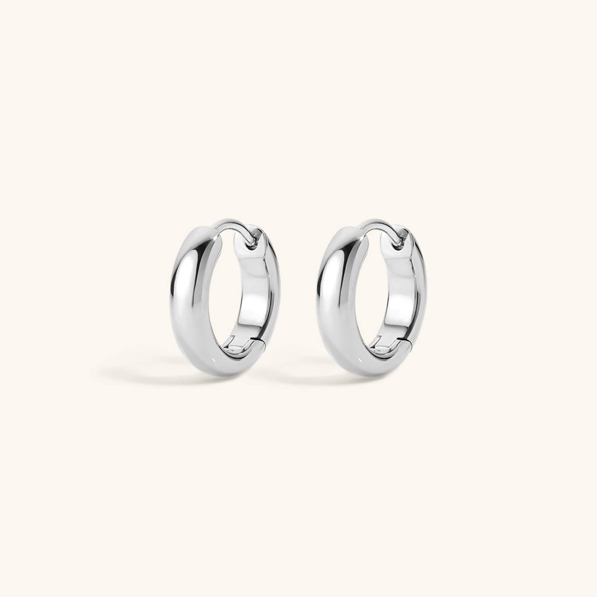 Bold Huggie Hoops, 12mm