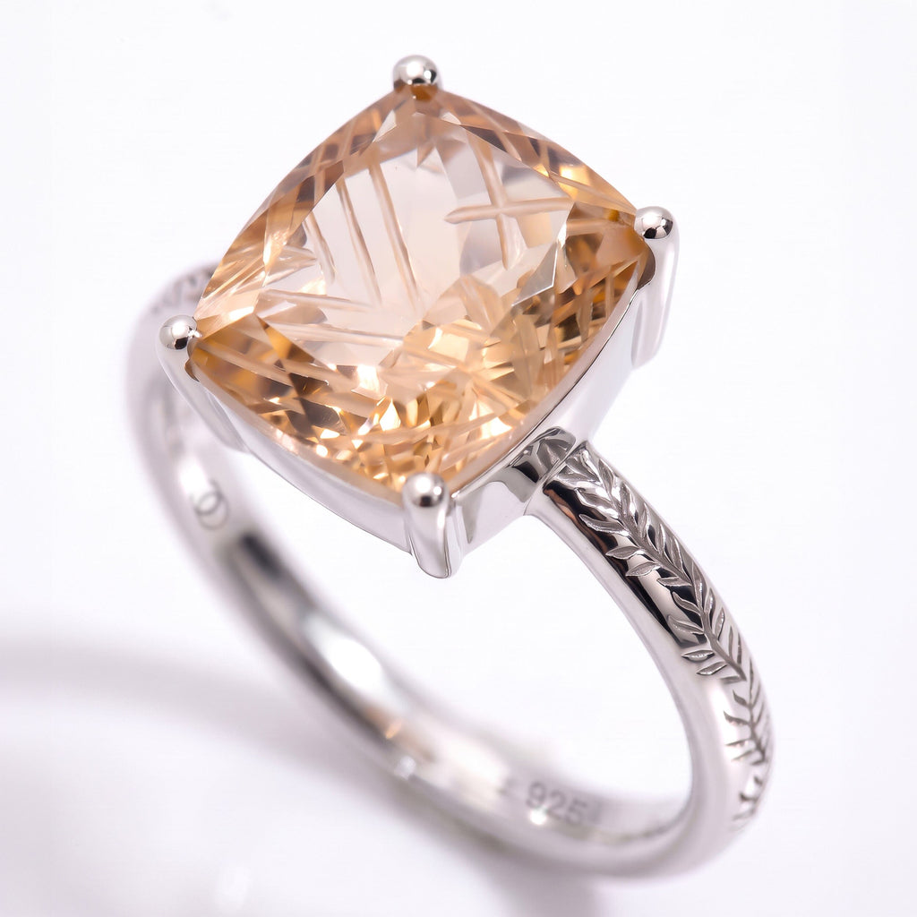 Champagne Quartz Ring - Glyptique