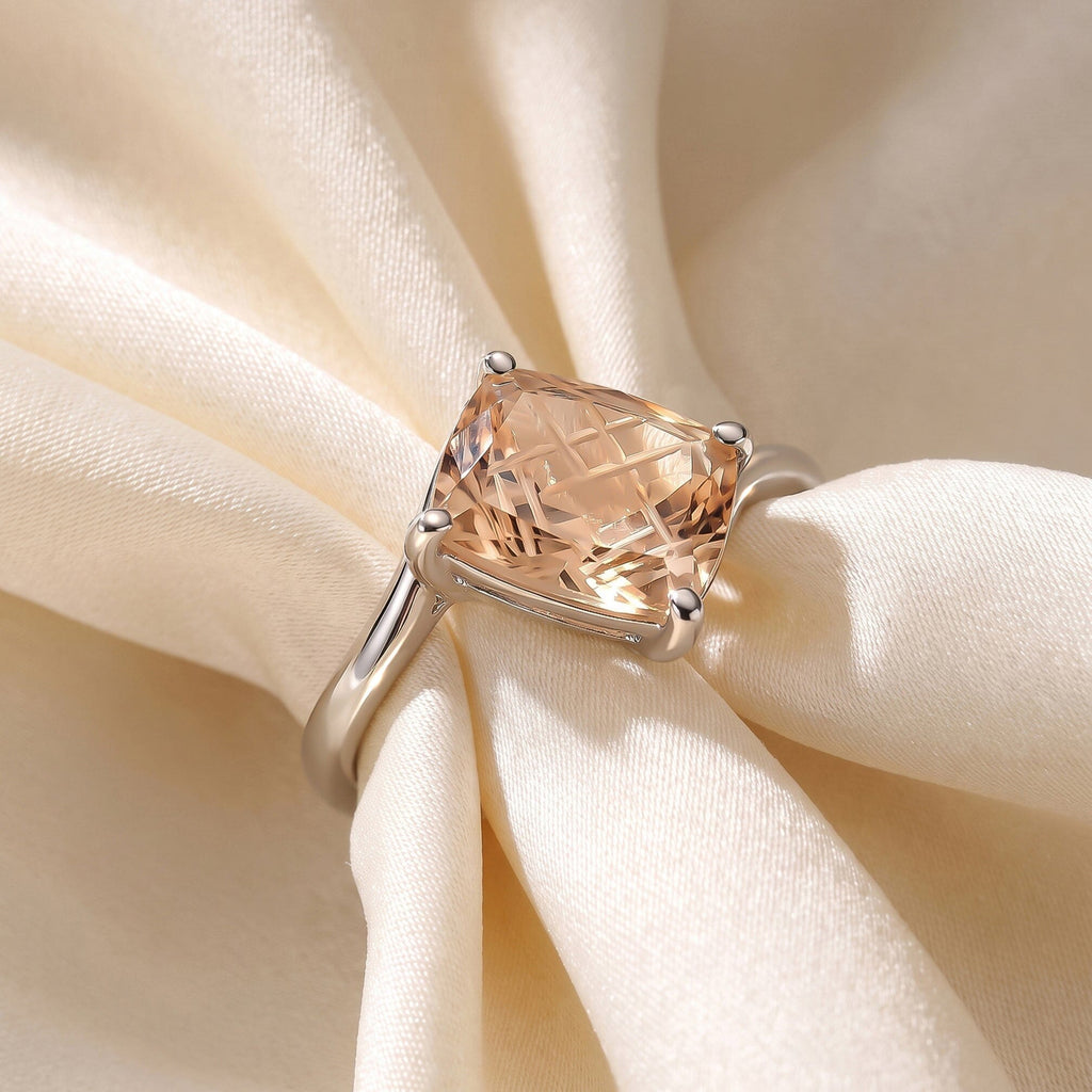 Champagne Quartz Relique & Waves Rings