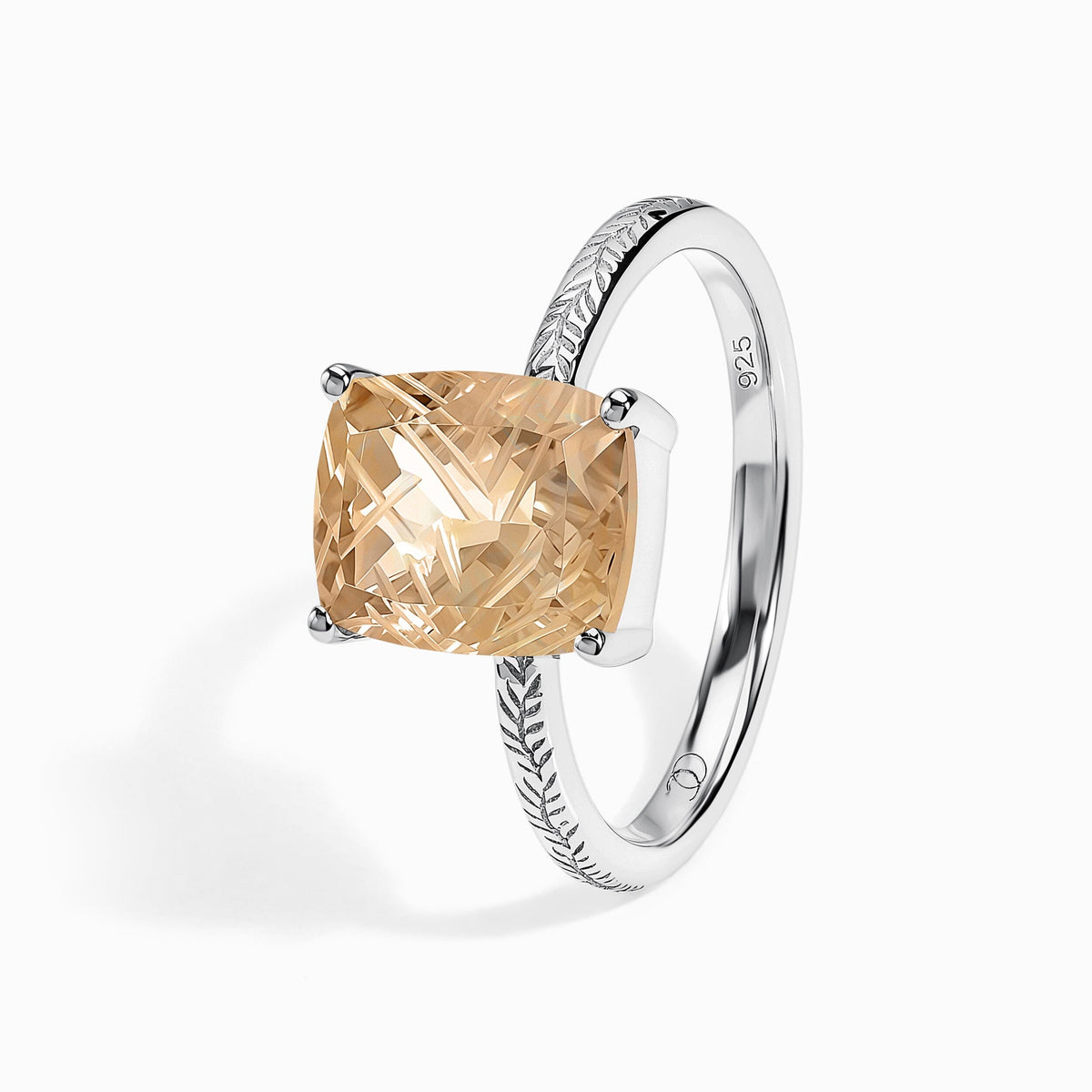 Champagne Quartz Ring - Glyptique