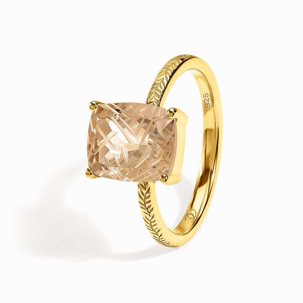 Champagne Quartz Ring - Glyptique