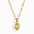 Citrine Talis Widelink Necklace - November Birthstone
