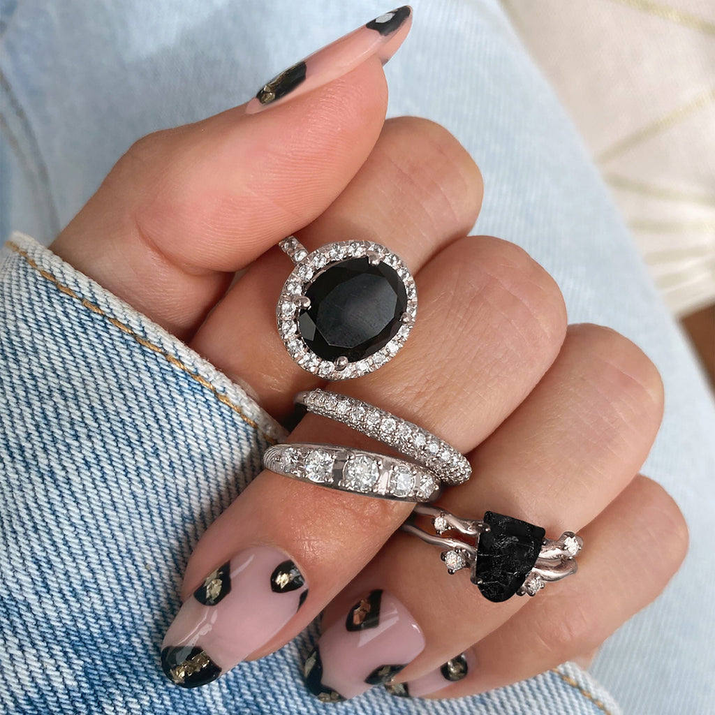 Black Obsidian Ring - Queen Lana